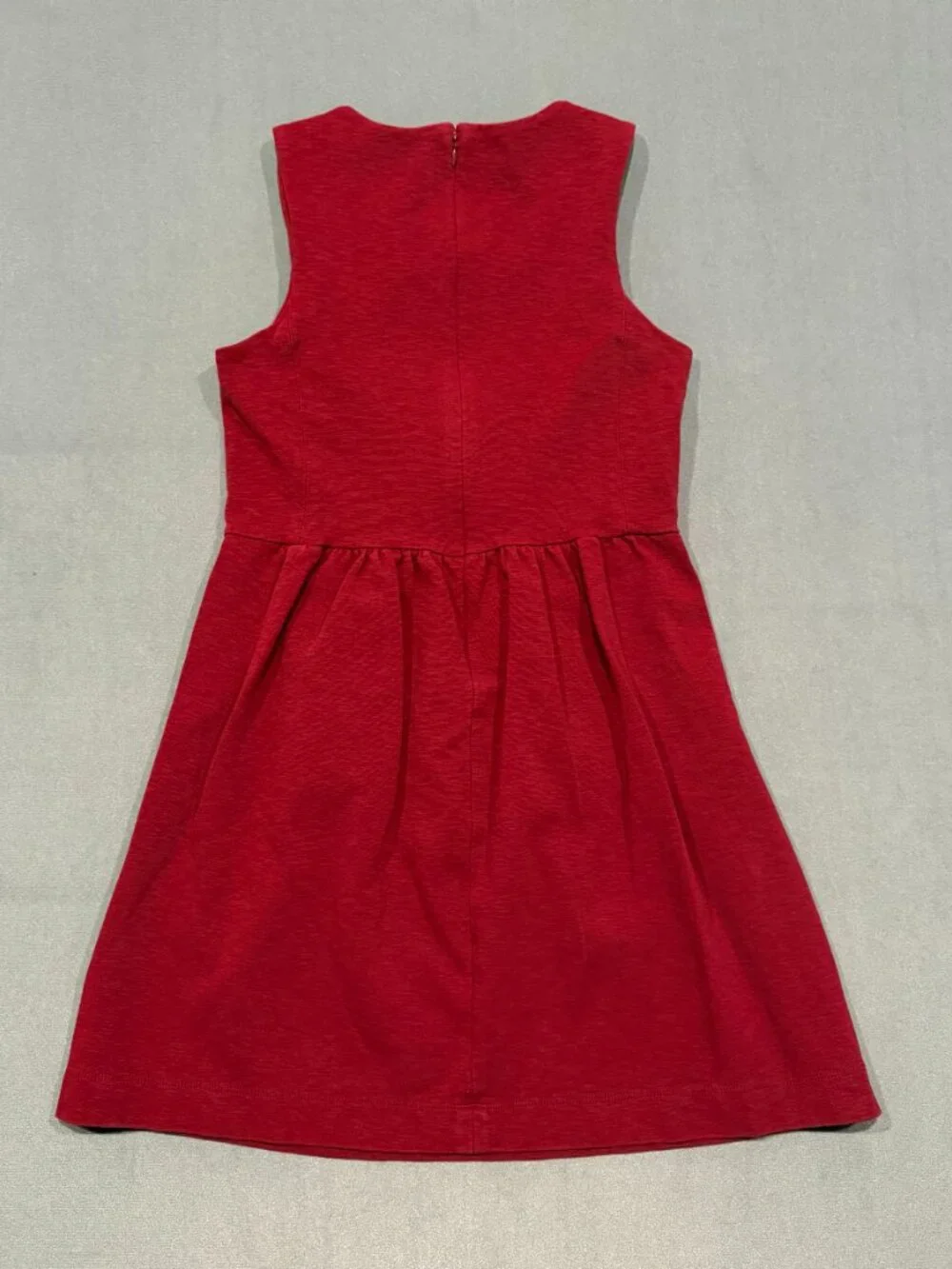 J.Crew Women’s Medium Red Cotton Fit & Flare A-Line Sleeveless Dress